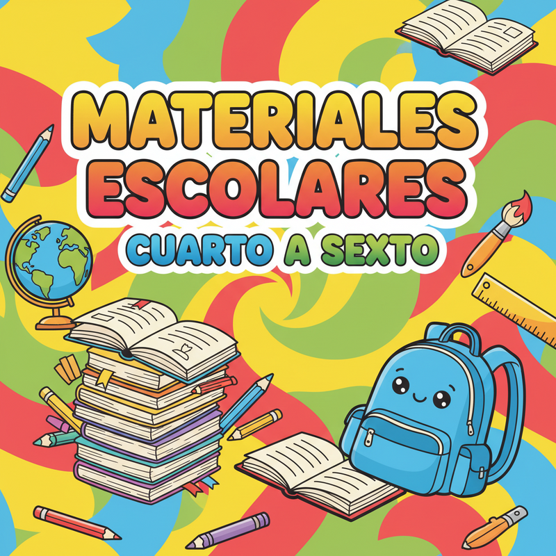 Lista de Cuarto a Sexto (Materiales escolares 2026-27)