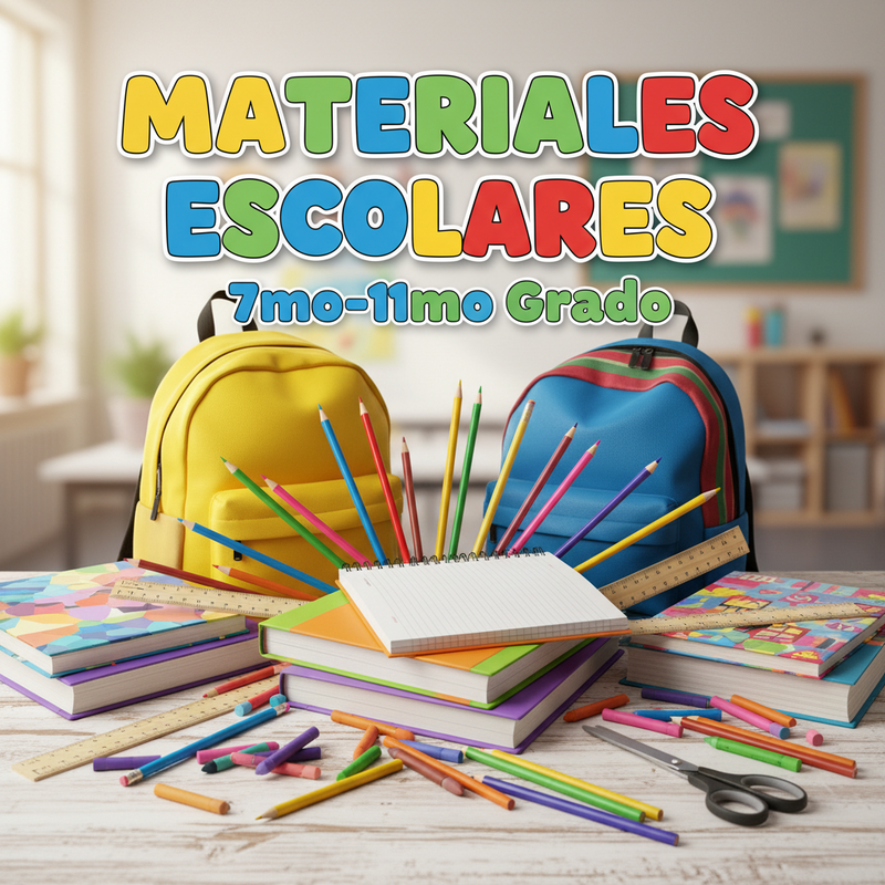 Lista de Séptimo a Undécimo (Materiales escolares 2026-27)