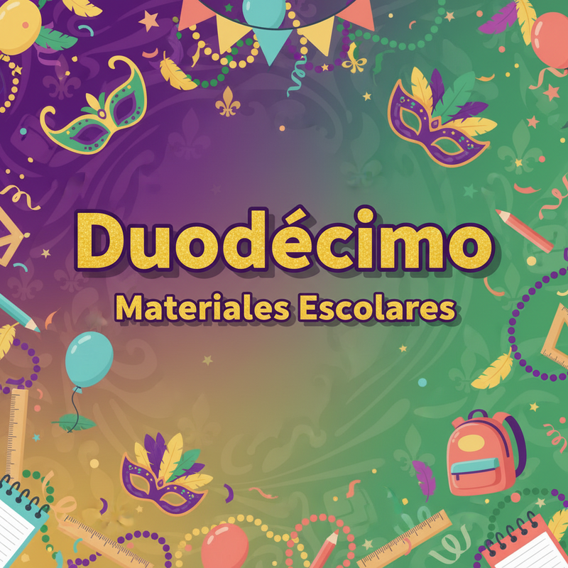 Lista de Duodécimo (Materiales escolares 2026-27)