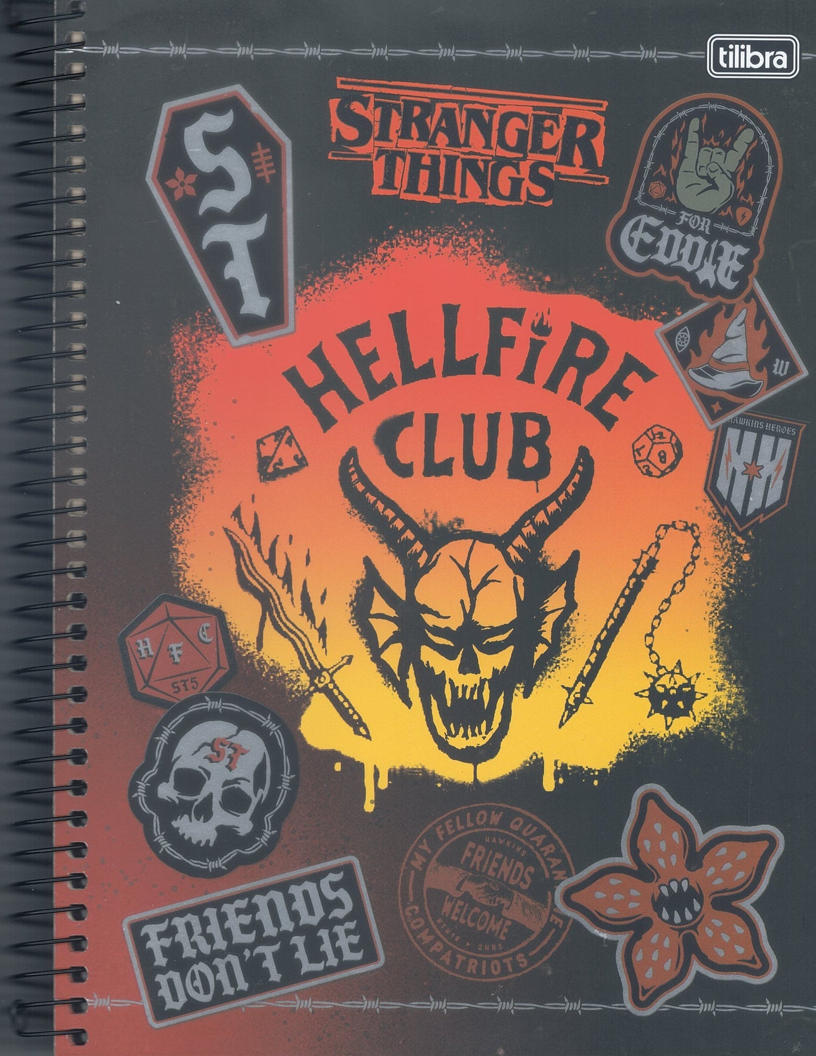 Libreta Argollada Stranger Things Gde 10 Sub. Dura 320 PG