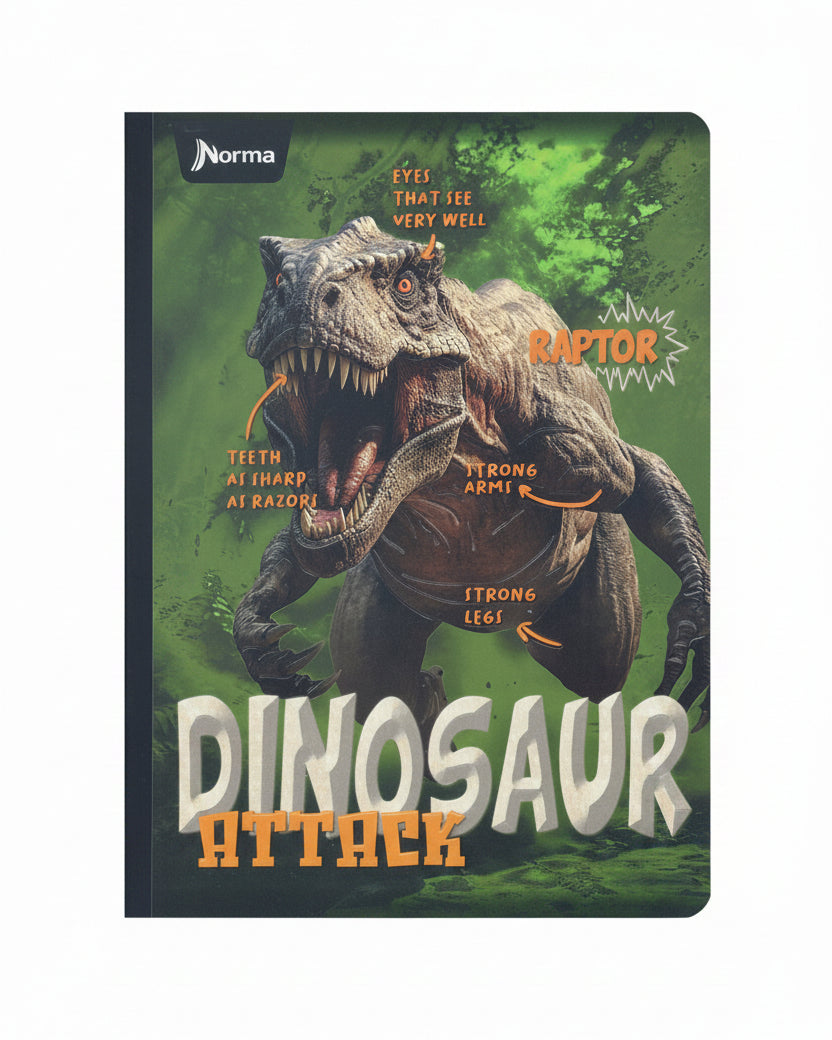 Libreta Dinosaurs Gde 200 PG