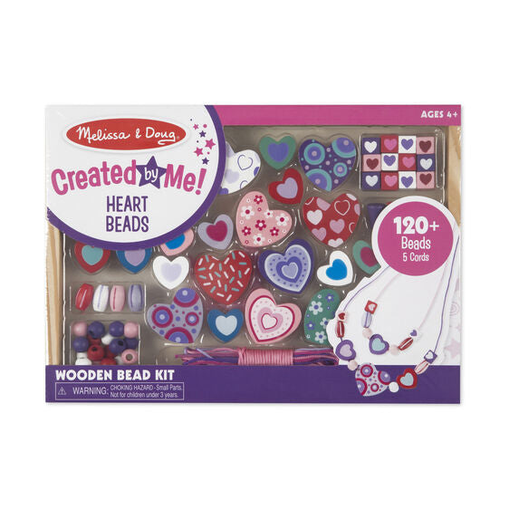 CREATED BY ME! HEART BEADS WOODEN BEAD KIT