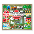 WOODEN FARM & TRACTOR PLAY SET