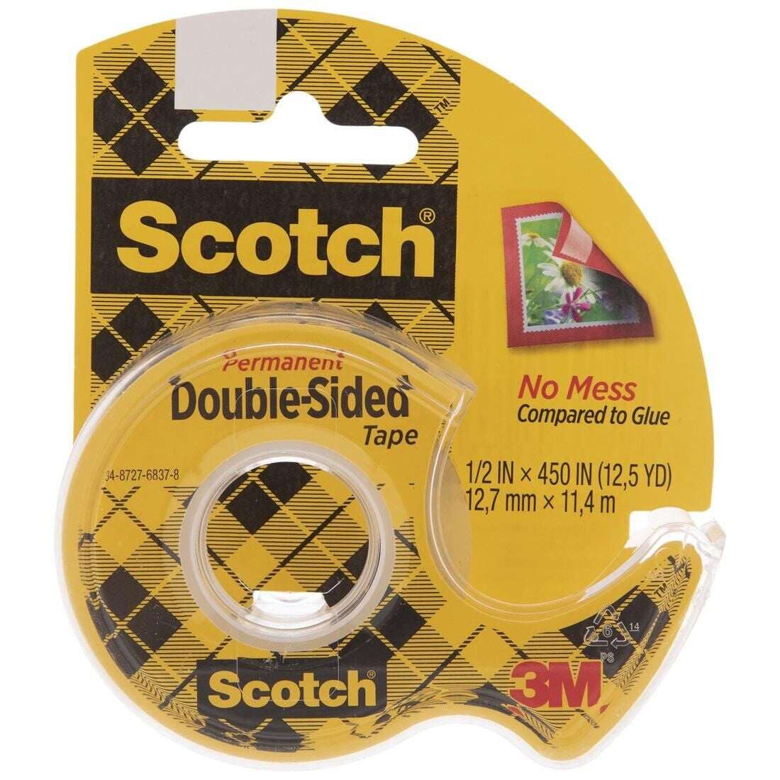 Doble Sided Permanet | 1/2" | W/Dispenser