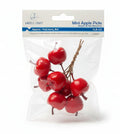 Racimos de Mini Manzanas |  Mini Apple Picks | 2.54x2.54x2.54cm | Single Apple | 8ct.