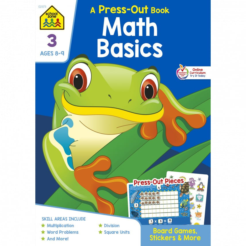 MATH BASICS GRADE 3 PRESS-OUT WORKBOOK