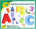 Crayola Alphabet & Numbers | Pad 10"X8"