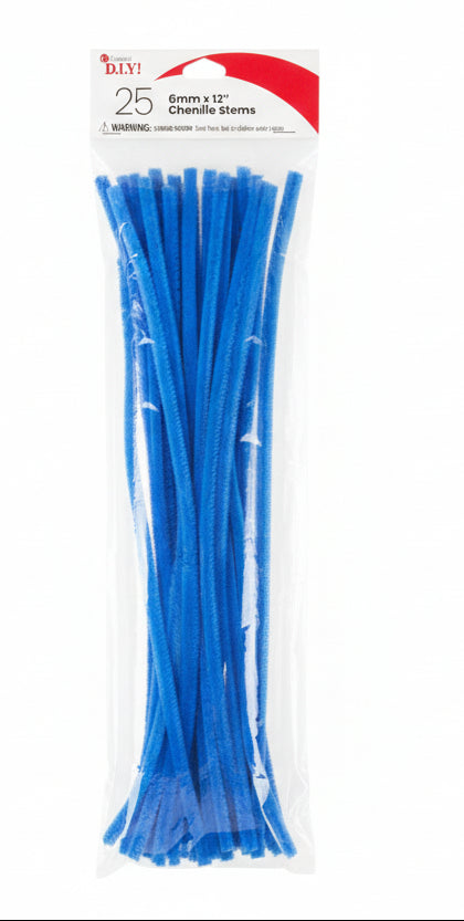 Cousin DIY Stems | 6mm x12" | 25pcs |  Dark Blue
