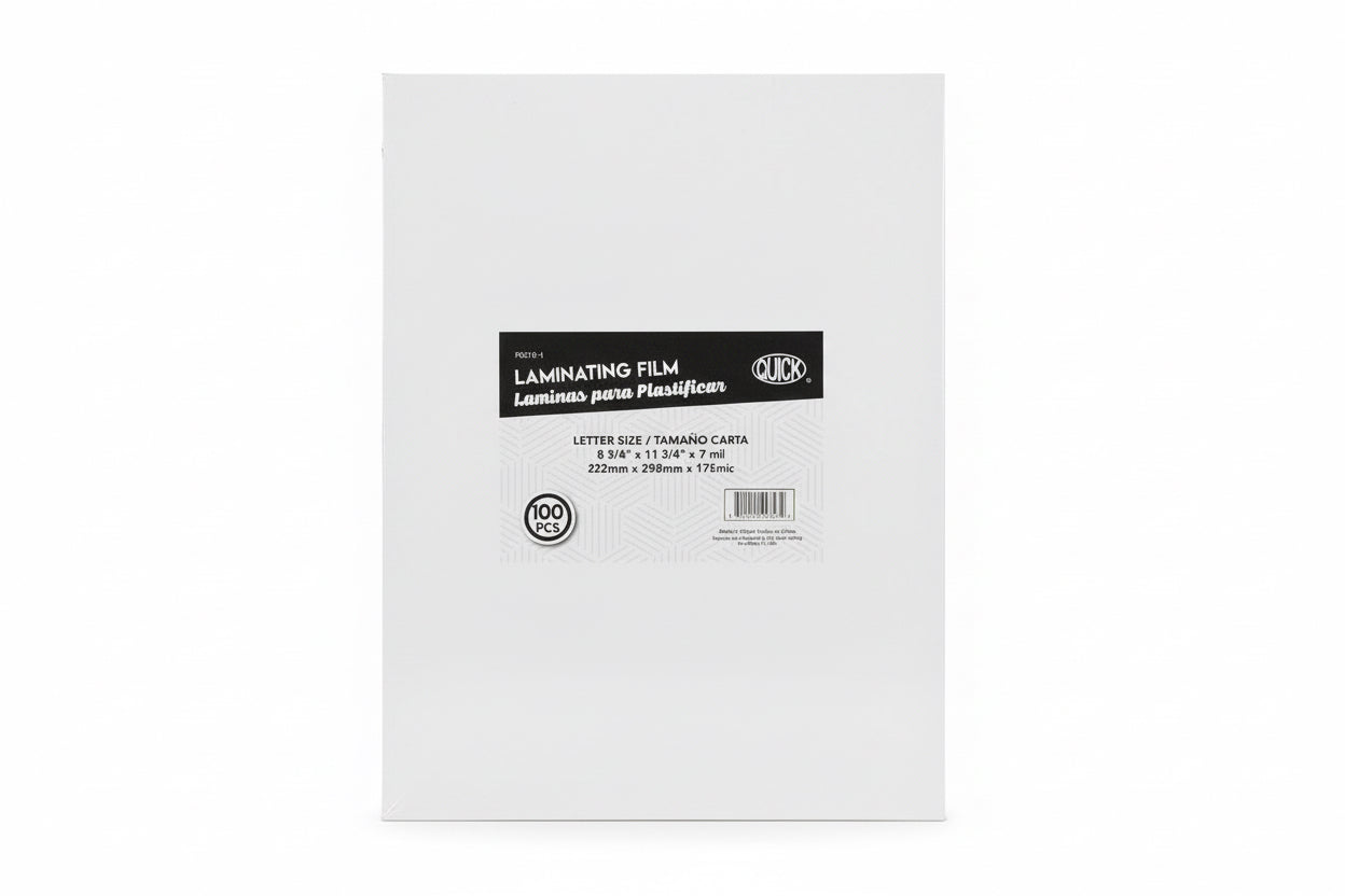Laminating Pouch Film Letter Size 222 mmX298mm 175Mic 7 Mil (100Pcs)