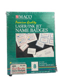 LABEL NAME BADGE 2-1/3" X 3-3/8" RED 400 PC