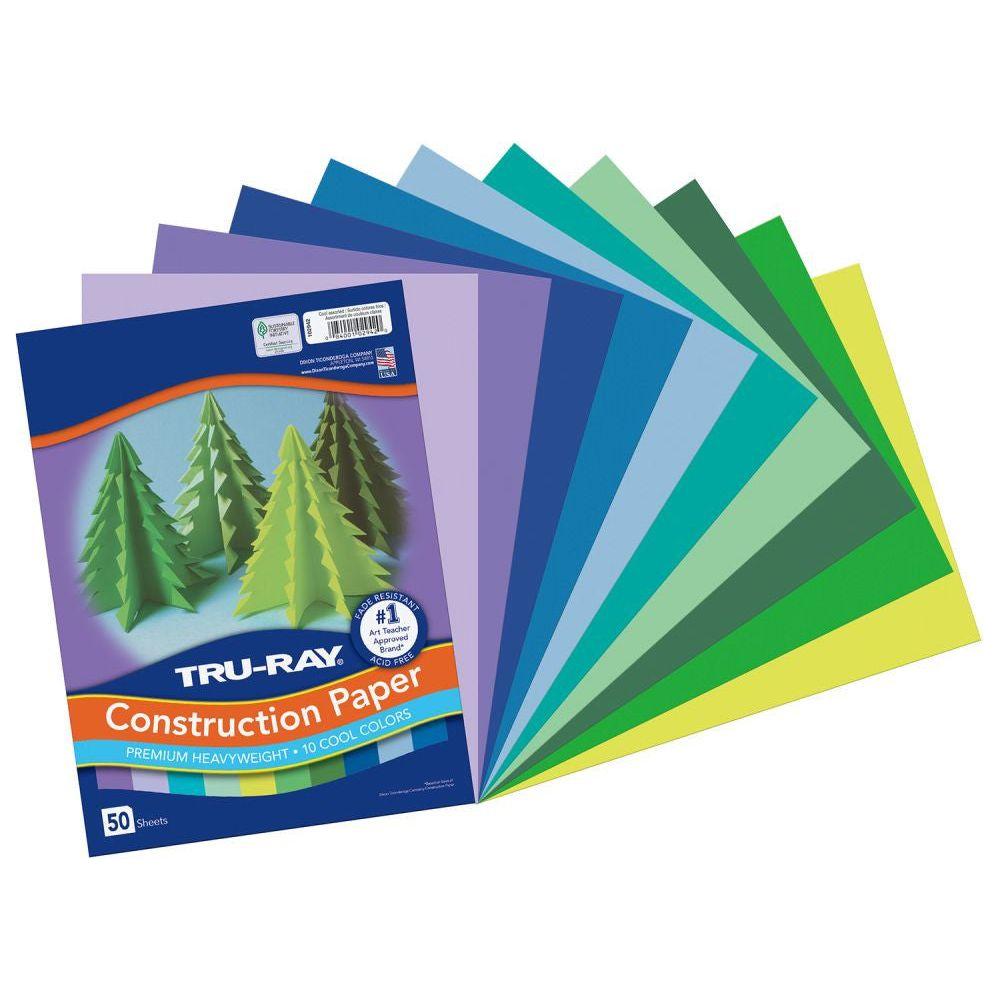 PAPEL CONSTRUCTION COOL ASST 50 CT