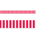 POPPY RED BOLD STRIPES EZ BORDER 48FT. 24 STRIPS