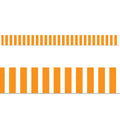 ORANGE BOLD STRIPES EZ BORDER 48FT. 24 STRIPS