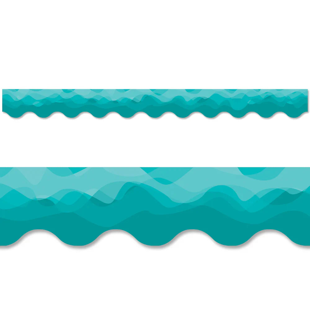 Waves of Teal EZ Border | MYSTICAL MAGICAL