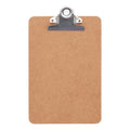 HARDBOARD CLIPBOARD WOOD BROWN 6" X 9"