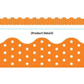 BORDER POLKA DOTS ORANGE