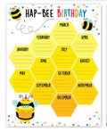 Busy Bees Happy Birthay Chart