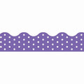 BORDER POLKA DOTS PURPLE