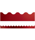 Cherry Foil Scalloped Bulletin Board Borders | 13 strips