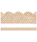 Woven Bamboo Scalloped Borders | 39' per package