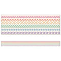CRAFTY COOL RAINBOW STITCHED BORDER