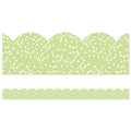CRAFTY COOL LIGHT GREEN DOTS BORDERS