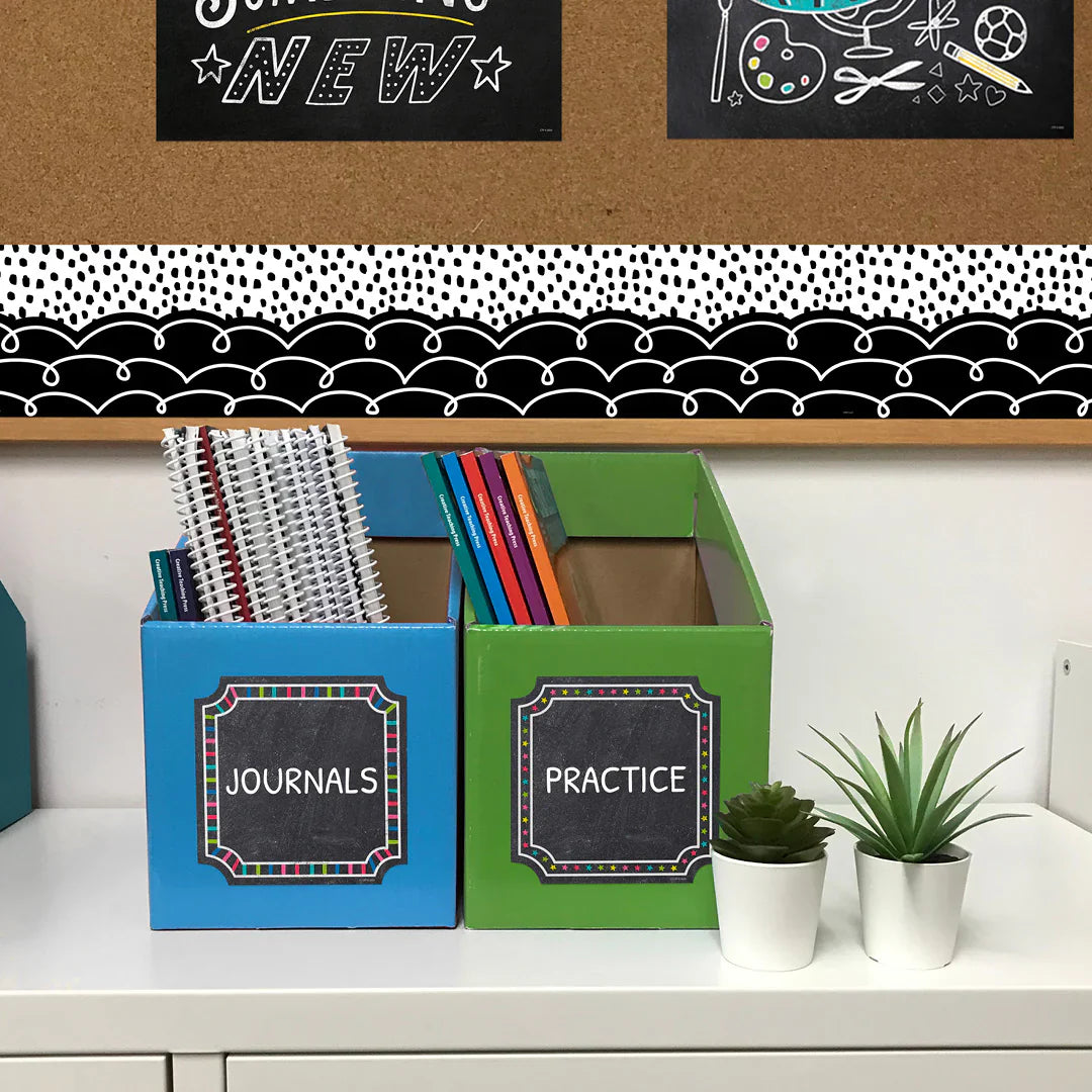 Core Decor Loop-de-Loop on Black  Border | 48'