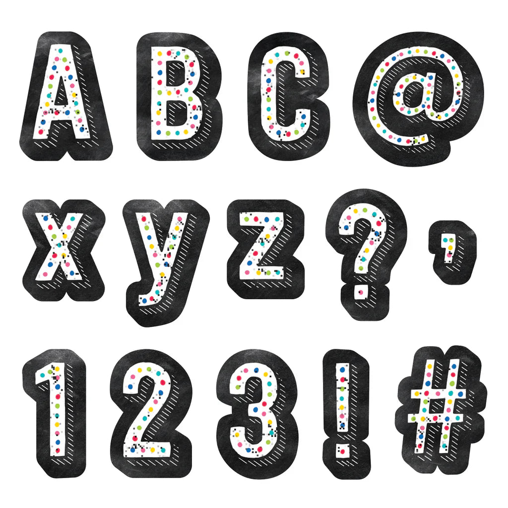 CHALK IT UP! COLORFUL CHALK DESIGNER LETTERS 4''