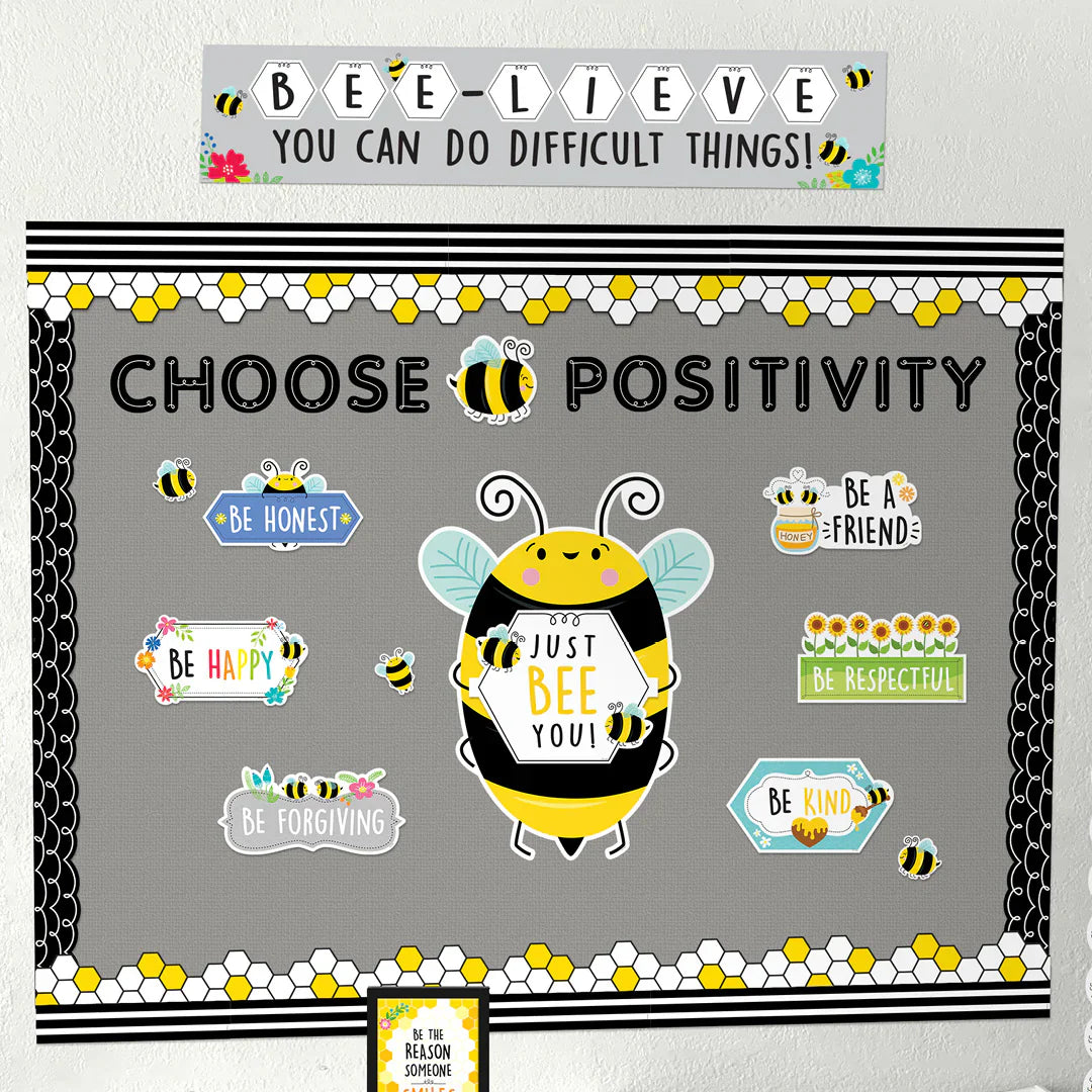 Busy Bees Bee Positive Mini Bulletin Board | 13pcs