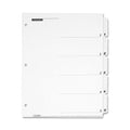 PRINTABLE INDEX DIVIDERS 5 TAB WHITE