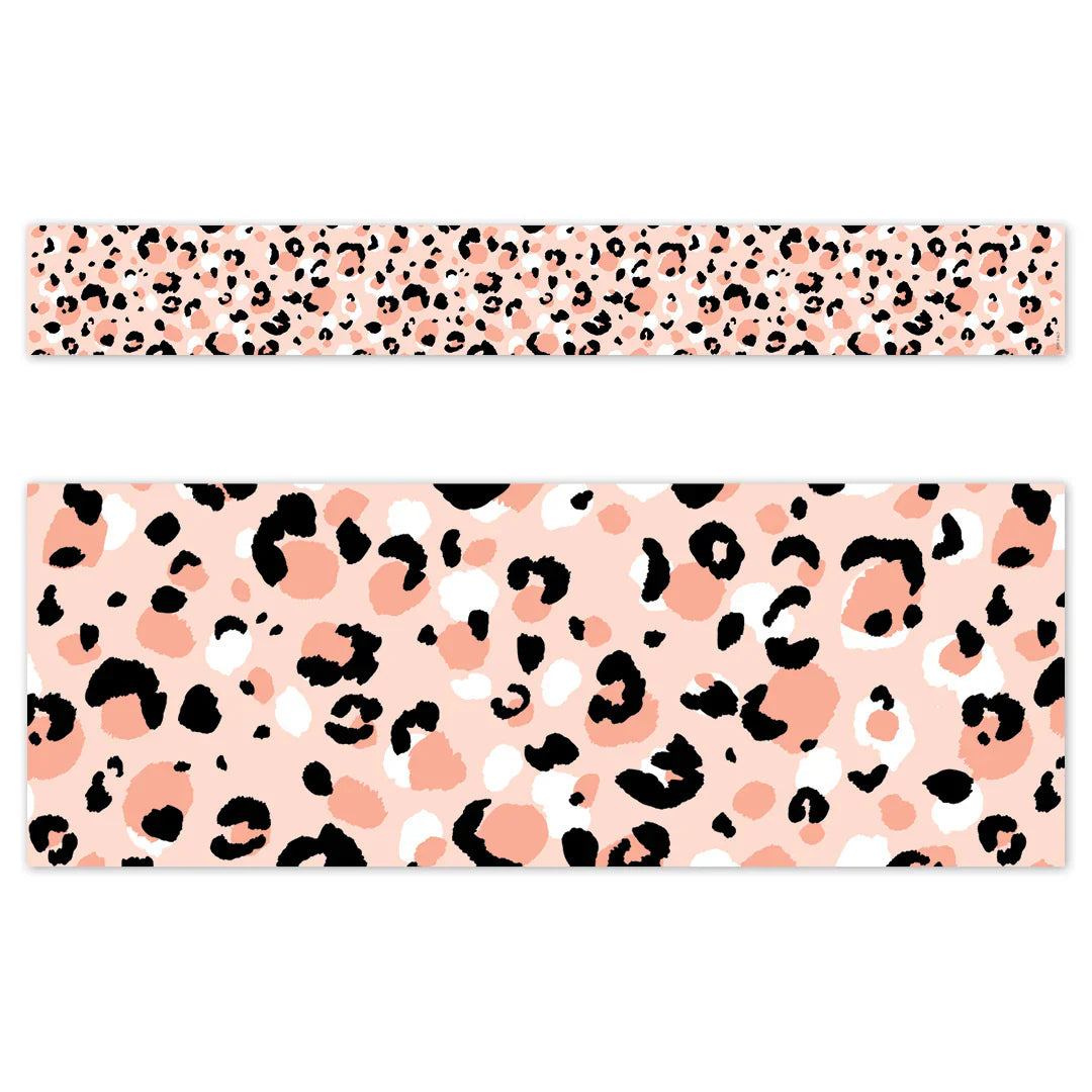 Jungle Friends Blush Leopard EZ Border