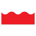 BORDER RED SOLID SCALLOPED