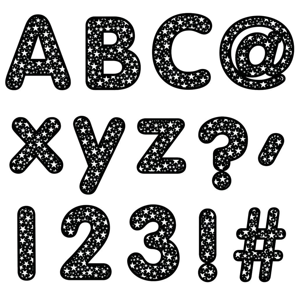 STARS ON BLACK (CD) 4" DESIGNER LETTER