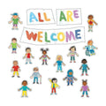 ALL ARE WELCOME BULLETIN BOARD SET
