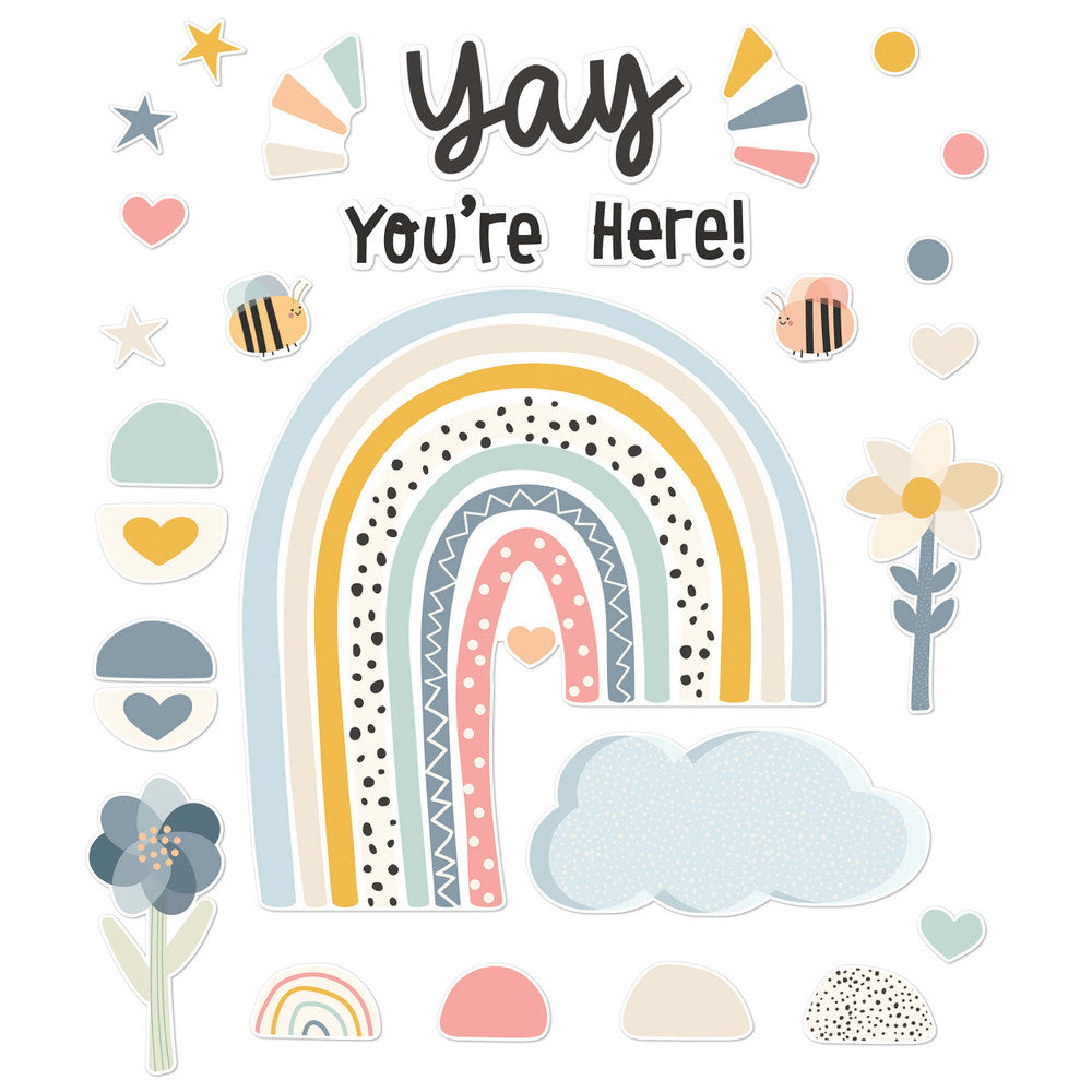 Yay You're Here! Bulletin Board Set | 76 pieces