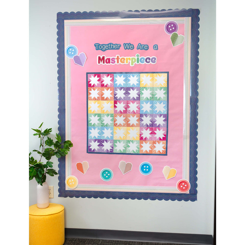 Together We Are a Masterpiece Bulletin Board Set | 54 pieces