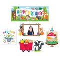 Woodland Friends Happy Birthday Mini Bulletin Board