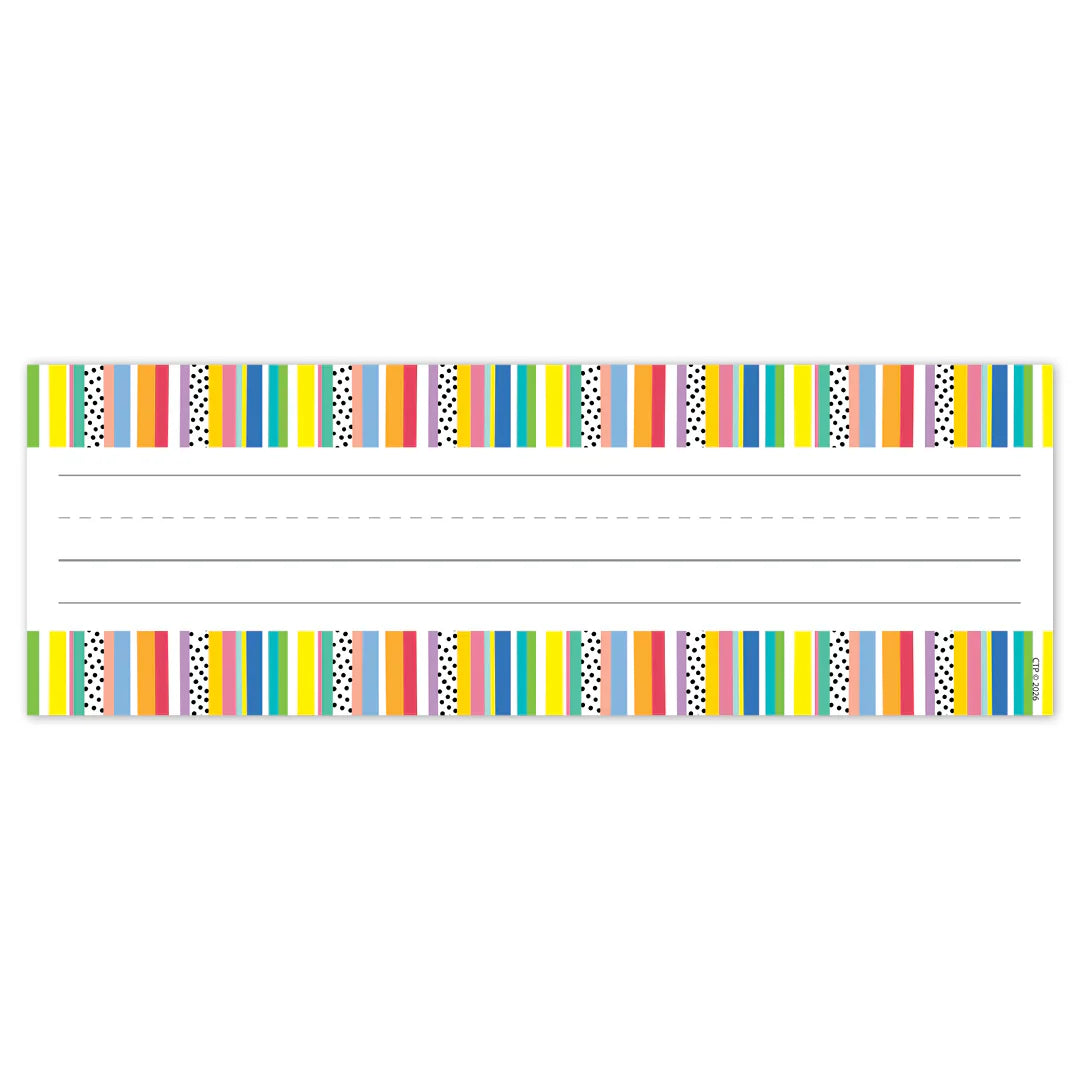 Core Decor Stripes and Dots Name Plates | 36 name plates