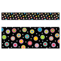 Core Decor Dotted Dots on Black EZ Border | 24pcs | 24-inch strips