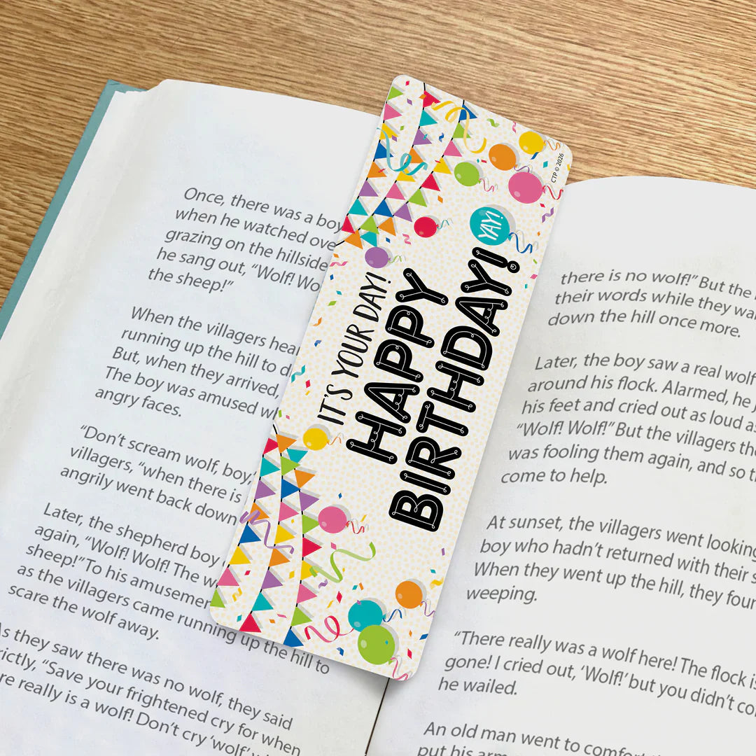 Core Decor Happy Birthday Bookmark | 30 bookmarks