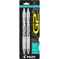 G2 GEL PEN FASHION FINE .7 BLACK PQT. 2