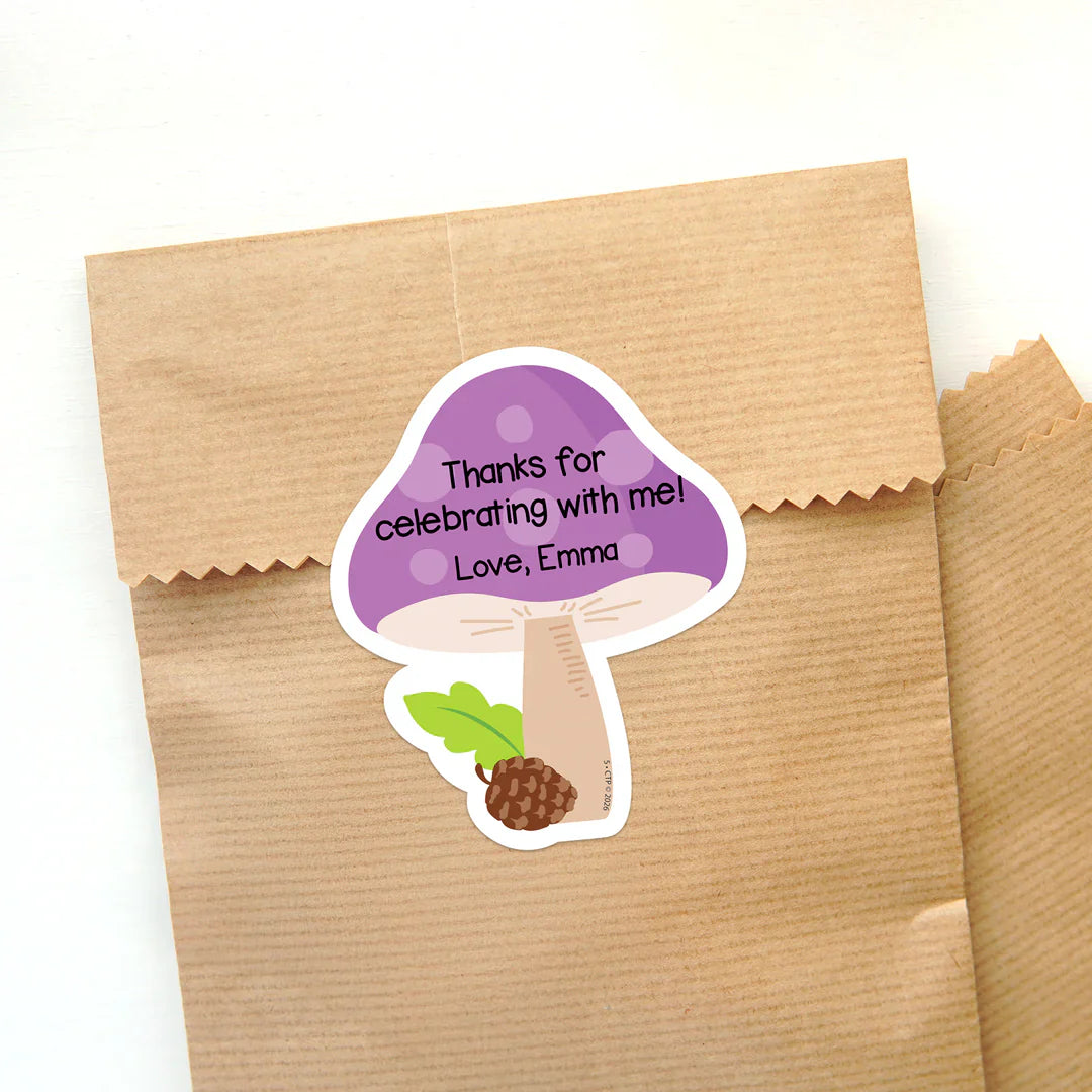 Woodland Friends Mushrooms | 3" |  Designer Cut-Outs | 36 pieces