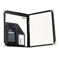 PORTFOLIO PAD HOLDER WITH 8 DIGIT CALCULATOR-BLACK