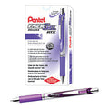 EnerGel RTX Retractable Liquid Gel Pen 0.7 mm Medium Violet Cj. 12