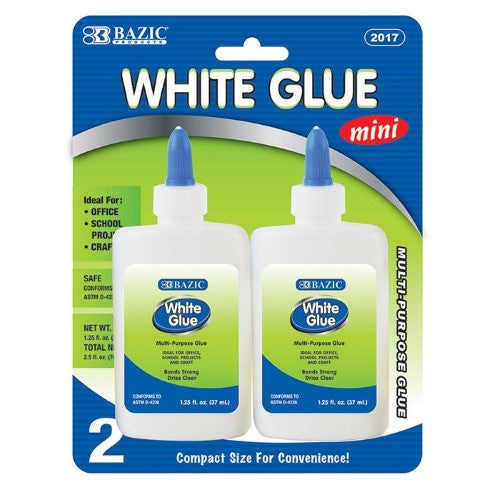 WHITE GLUE 1.25 OZ PQT.2