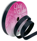 Black Ribbon Double-Faced Satin  | 3/8"X15yd