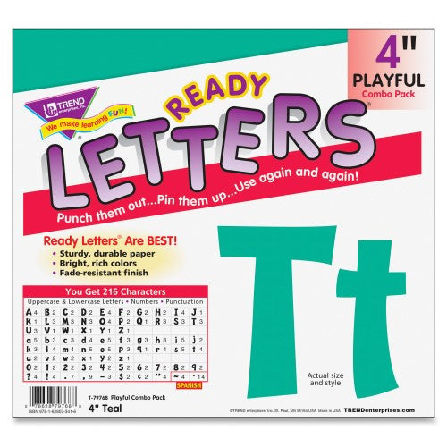 LETTER TEAL
