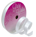 White Ribbon Double Faced Satin |  3/8"X15yd