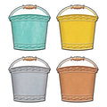 I LOVE METAL BUCKETS MINI ACCENTS