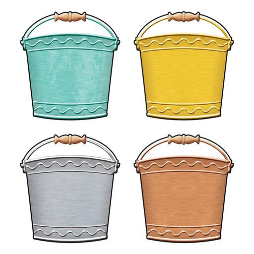 I LOVE METAL BUCKETS MINI ACCENTS